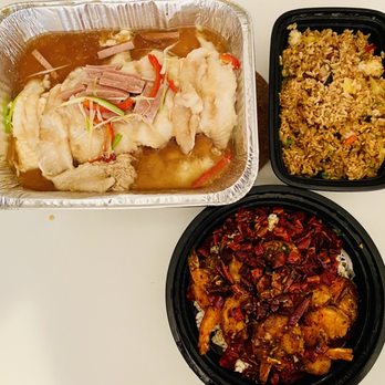 Grandma's Kitchen - Fish Fillets with Tofu(). Combo Fried Rice. Shrimps with Crispy Rice Cracker(). - Chinese Near Me - Cupertino, California