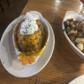 Lukas' Seafood & Grille - loaded baked potato - Seafood Near Me - Warren, New Jersey Lukas' Seafood & Grille - loaded baked potato - Seafood Near Me - Warren, New Jersey