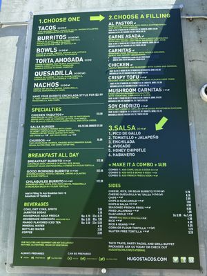 Menu photo 1 Hugo's Tacos Atwater Village, CA