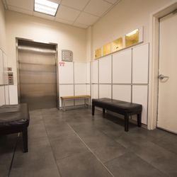 Southern California Heart Centers - The elevator and door to the stairwell which both reach all levels of our building.