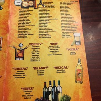Pancho's Tacos - Drink menu #2 - Mexican Near Me - Danbury, Connecticut