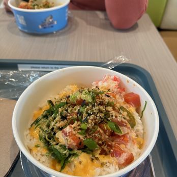 Uncle Sharkii Poke Bar - A close up of a Spicy Tuna Poke Bowl (#4). - Poke Near Me - Torrance, California Uncle Sharkii Poke Bar - A close up of a Spicy Tuna Poke Bowl (#4). - Poke Near Me - Torrance, California
