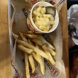 Mac & Cheese and French Fries