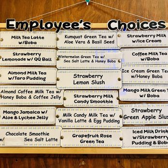Half & Half Tea Express - Employee Choices Menu (Mar 2024) - Juice Bars & Smoothies Near Me - Monterey Park, California Half & Half Tea Express - Employee Choices Menu (Mar 2024) - Juice Bars & Smoothies Near Me - Monterey Park, California