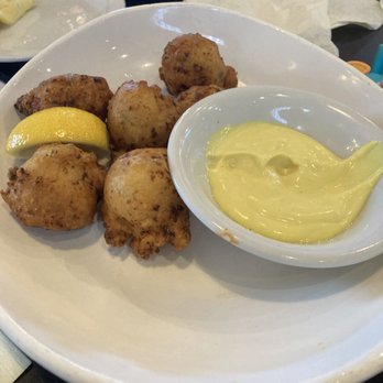 St Augustine Fish Camp - Conch fritters with lemon aioli. - Seafood Near Me - St Augustine, Florida
