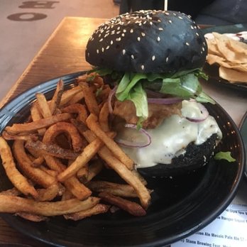 The Ojai Beverage - Dark Seas burger with Muenster cheese, deep fried lobster and crab bites. - Beer, Wine & Spirits Near Me - Ojai, California The Ojai Beverage - Dark Seas burger with Muenster cheese, deep fried lobster and crab bites. - Beer, Wine & Spirits Near Me - Ojai, California