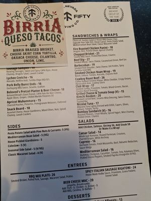Menu photo 1 Fifty Fifty Brewing Reno, NV