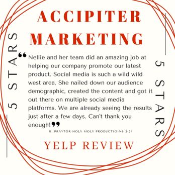 Accipiter Marketing - 5 Star Review for resume services - Marketing Near Me