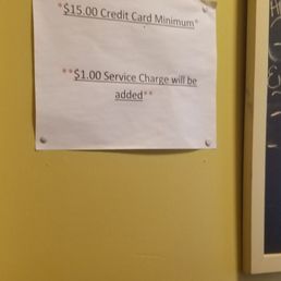 Service charge for using your card. Service charge for using your card.