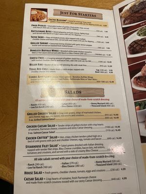Menu photo 8 Texas Roadhouse Orange City, FL