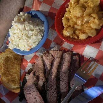 Judge Bean's BBQ - Bar-B-Que Plate - One Meat. This is the brisket plate with Coleslaw and Mac & Cheese. - Barbeque Near Me - Brentwood, Tennessee Judge Bean's BBQ - Bar-B-Que Plate - One Meat. This is the brisket plate with Coleslaw and Mac & Cheese. - Barbeque Near Me - Brentwood, Tennessee