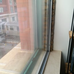 Slider Window Detail - Shows installation with air space (critical to sound attenuation)