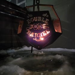 Double Barrel Craft Kitchen and Taphouse - Our custom Fire Pit from Solid Fire Pits out of Spokane. Thank you Scott!
