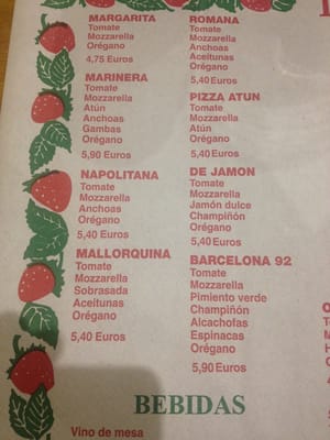 Menu photo 1 Fragola Barcelona, B Menu photo 1 Fragola Barcelona, B