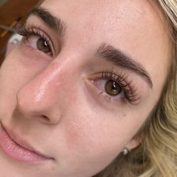 Eye Candy Lash Studio - One of our most requested looks~ Kitten Eye using brown lash extensions.  Guaranteed long term retention for 4 weeks in 1 appointment/mo.