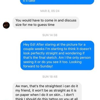 Big Bear Tattoo - Edwin's reaction to me feeling unsure and the full conversation - Tattoo Near Me - Big Bear Lake, California Big Bear Tattoo - Edwin's reaction to me feeling unsure and the full conversation - Tattoo Near Me - Big Bear Lake, California