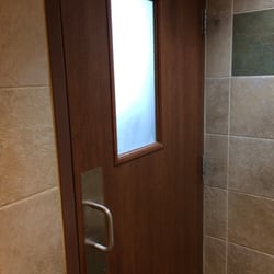 McDonald's - Anybody else think it's weird that the men's bathroom door has a window in it?