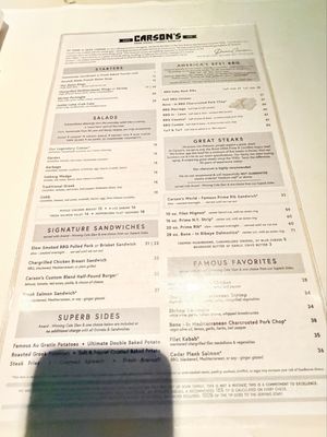 Menu photo 1 Carson's Chicago, IL Menu photo 1 Carson's Chicago, IL