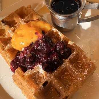 The Waffle - blueberry lemon waffle - New American Near Me - Los Angeles, California