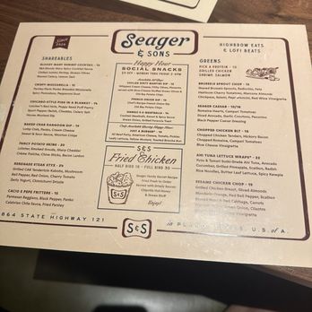 Seager & Sons - Menu - Pizza Near Me - Plano, Texas Seager & Sons - Menu - Pizza Near Me - Plano, Texas