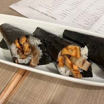 Sushi Edomata - Cooper River salmon skin roll - Japanese Near Me - San Mateo, California Sushi Edomata - Cooper River salmon skin roll - Japanese Near Me - San Mateo, California