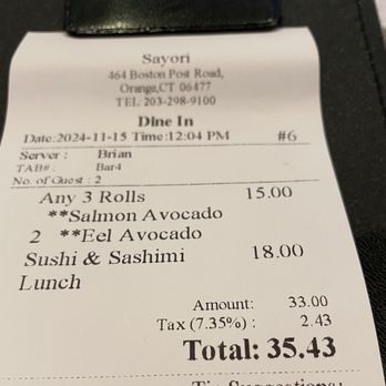 Sayori - Japanese Near Me - Orange, Connecticut