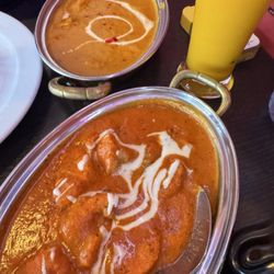 Chicken masala and butter chicken