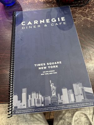 Menu photo 1 Carnegie Diner & Cafe New York, NY Menu photo 1 Carnegie Diner & Cafe New York, NY