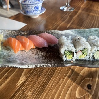 Song Lan Restaurant - Tuna and hamachi nigiri with the California roll - Sushi Bars Near Me - Dublin, Ohio Song Lan Restaurant - Tuna and hamachi nigiri with the California roll - Sushi Bars Near Me - Dublin, Ohio