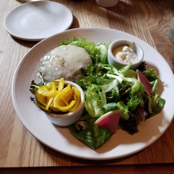 Agricola Eatery - Angus Beef Burger (custom ordered without a bun and substituted with salad) - New American Near Me - Princeton, New Jersey Agricola Eatery - Angus Beef Burger (custom ordered without a bun and substituted with salad) - New American Near Me - Princeton, New Jersey
