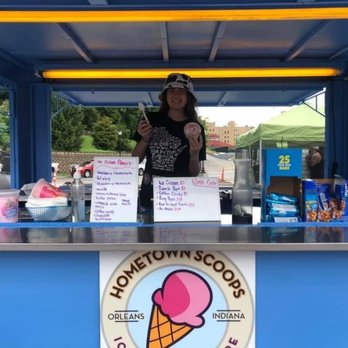 Hometown Scoops - Did you know we do festivals and other events too? Here is our set-up from a festival in French Lick, Indiana! - Ice Cream & Frozen Yogurt Near Me - Orleans, Indiana