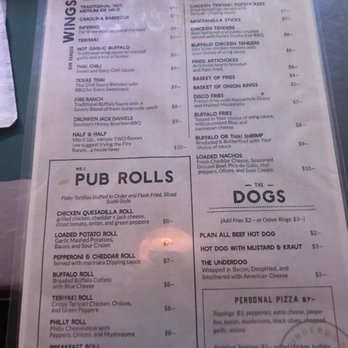Underdog Bar & Grill - Menu front - Sports Bars Near Me - Haledon, New Jersey Underdog Bar & Grill - Menu front - Sports Bars Near Me - Haledon, New Jersey