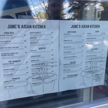 June’s Asian Kitchen - New menu posted (july 2022) - Thai Near Me - Sisters, Oregon