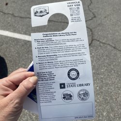 Rialto Branch Library - Back of the day pass