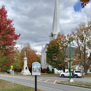Marsh Tavern At the Equinox - a church steeple - American Near Me - Manchester, Vermont