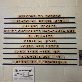 Coroco Coffee Roaster Collective - Some of the menu - Coffee & Tea Near Me - Sycamore, Illinois