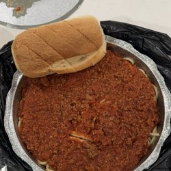 Giuseppe's Pizza - Spaghetti with meat sauce