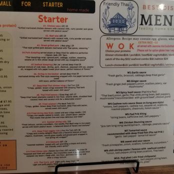 Friendly Thai - Menu - Thai Near Me - Groton, Connecticut