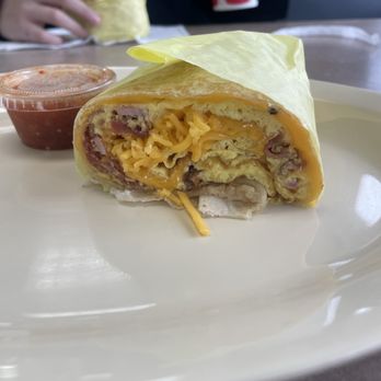 Doublz - Half protein breakfast burrito extra cheese - Burgers Near Me - Paramount, California Doublz - Half protein breakfast burrito extra cheese - Burgers Near Me - Paramount, California