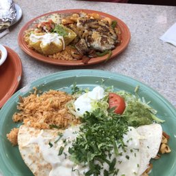 Fajita Quesadillas and the seafood lunch fajita Fajita Quesadillas and the seafood lunch fajita