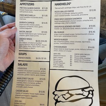 Mercer Social House - Menu part 1 - Bars Near Me - Cincinnati, Ohio Mercer Social House - Menu part 1 - Bars Near Me - Cincinnati, Ohio