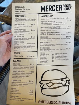 Menu photo 4 Mercer Social House Cincinnati, OH Menu photo 4 Mercer Social House Cincinnati, OH