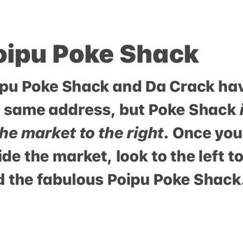 Poipu Poke Shack - This is an explanation of where to get poke at Poipu Poke Shack: so other hungry poke lovers can be eating right away. - Poke Near Me - Koloa, Hawaii Poipu Poke Shack - This is an explanation of where to get poke at Poipu Poke Shack: so other hungry poke lovers can be eating right away. - Poke Near Me - Koloa, Hawaii