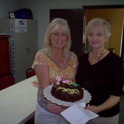 Care Team Home Care - Vickie Williams (Administrator) and Georgienne S. Kraemer) Founder celebrating our Leesburg Office grand opening.