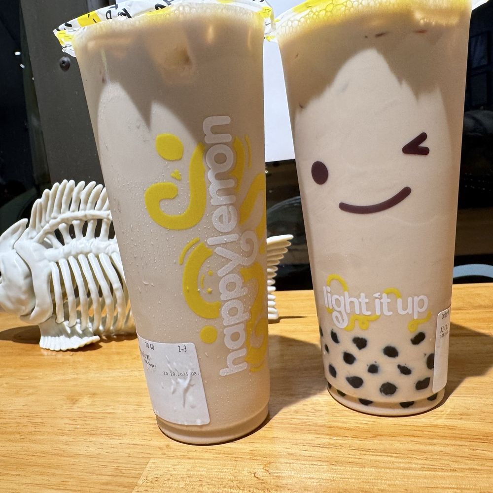 Happy Lemon - A5. Milk Tea with Boba and Puff Cream Cold A1. Classic Milk Tea Cold - Bubble Tea Near Me - Seattle, Washington Happy Lemon - A5. Milk Tea with Boba and Puff Cream Cold A1. Classic Milk Tea Cold - Bubble Tea Near Me - Seattle, Washington