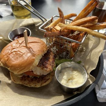 Riverside Johnny’s - Blackened Grouper Sandwich - American Near Me - Daytona Beach, Florida Riverside Johnny’s - Blackened Grouper Sandwich - American Near Me - Daytona Beach, Florida