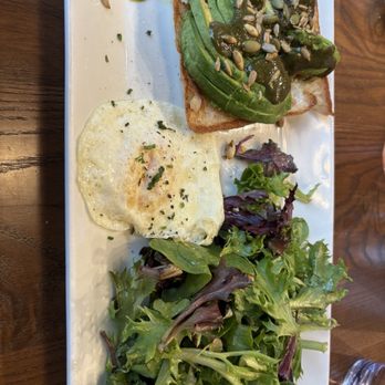 Perk Up Kitchen - Avocado toast with an over easy egg - Breakfast & Brunch Near Me - Bloomington, Minnesota
