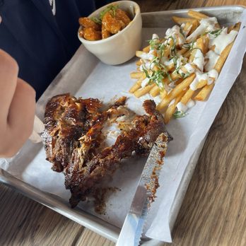 Aspen Tap House - Combination Baby Back Ribs & Pow Wow Shrimp - Burgers Near Me - Champaign, Illinois