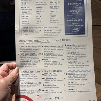 Union Sushi + Barbeque Bar - Nigiri, special rolls and chef's choice - Japanese Near Me - Chicago, Illinois