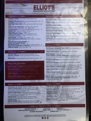 Menu photo 4 Elliot's Freeport, NY